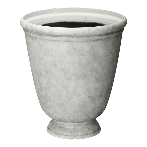 Better Homes & Gardens Ember Gray Recycled Resin Planter, 16in x 16in x 18.1in