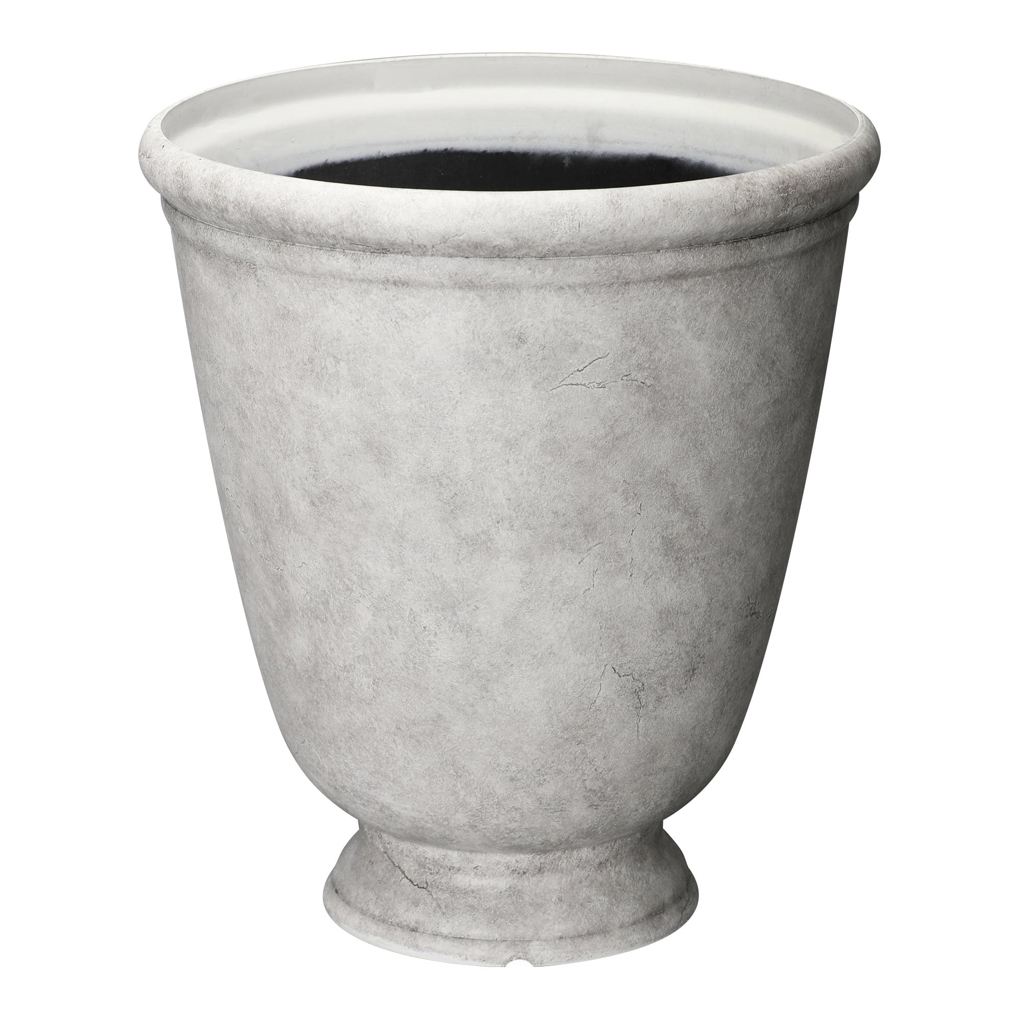Better Homes & Gardens Ember Gray Recycled Resin Planter, 16in x 16in x 18.1in - Walmart.com