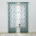 Better Homes & Gardens Embroidered Botanical Sheer 108"Single Curtain Panel Green River