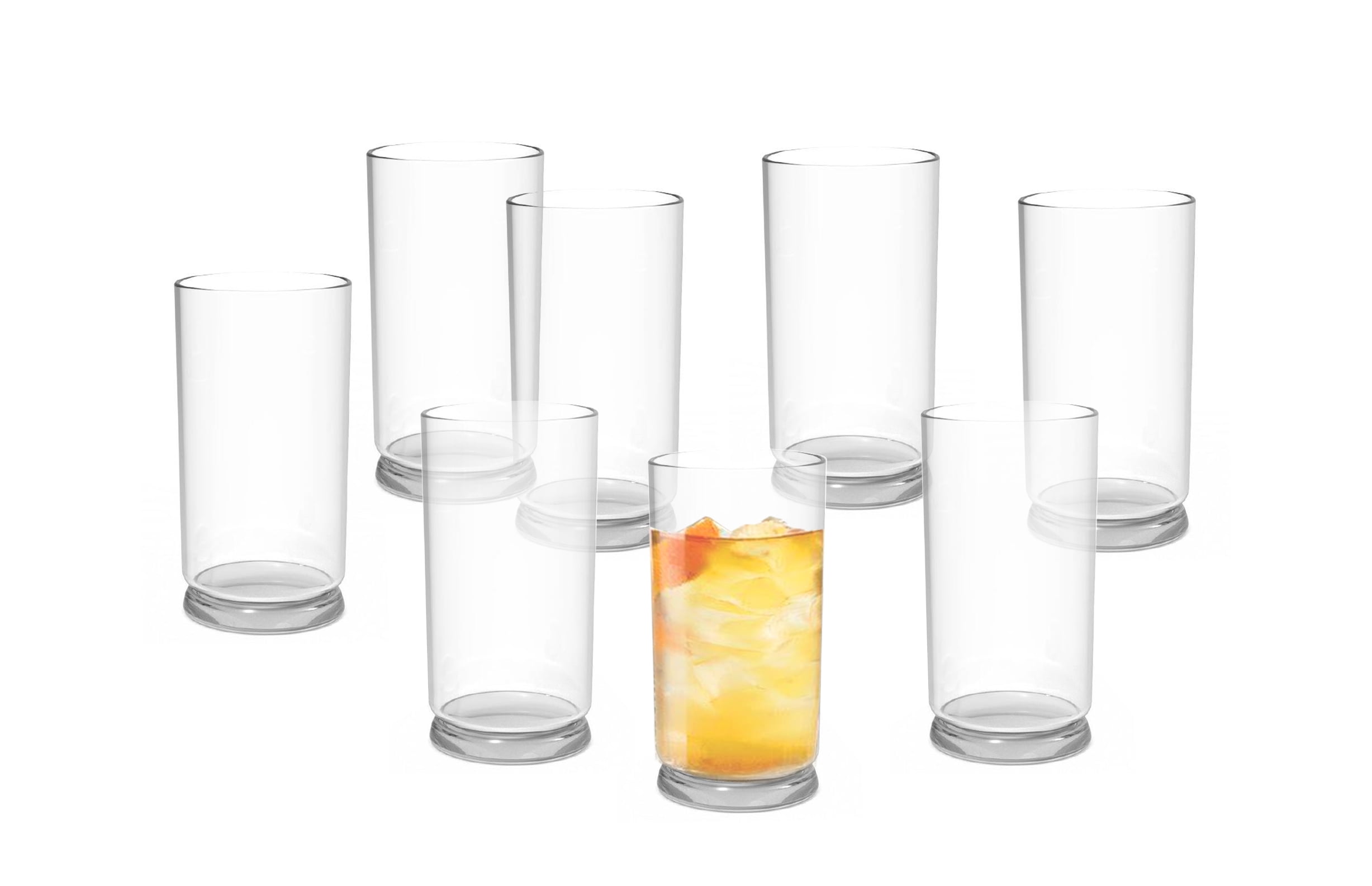 Better Homes Gardens 16 oz Dome Lid Glass Tumbler Clear
