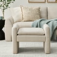 thumbnail interactive-video image 1 of Better Homes & Gardens Emerson Ottoman, Cream, 1 of 5