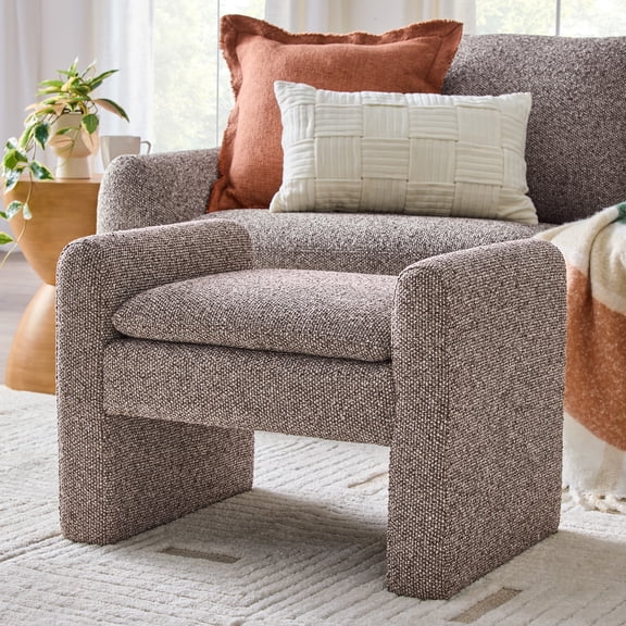 Open Box Better Homes & Gardens Emerson Ottoman, Truffle Brown