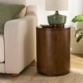 thumbnail interactive-video image 1 of Better Homes & Gardens Miller Drum End Table, Walnut, 1 of 7