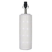 Better Homes & Gardens Etched Ceramic Table Lamp Base, Natural Two-Tone, 19" H