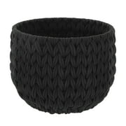Better Homes & Gardens Closed Weave Polyester Black Decorative Storage Basket