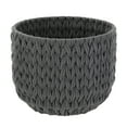 thumbnail interactive-video image 1 of Better Homes & Gardens Closed Weave Polyester Grey Decorative Storage Basket, 1 of 9