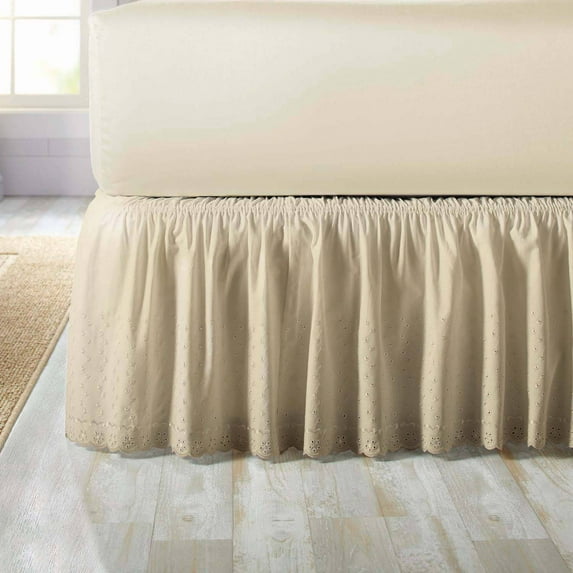 Better Homes & Gardens Eyelet Adjustable Bed Skirt, Ivory
