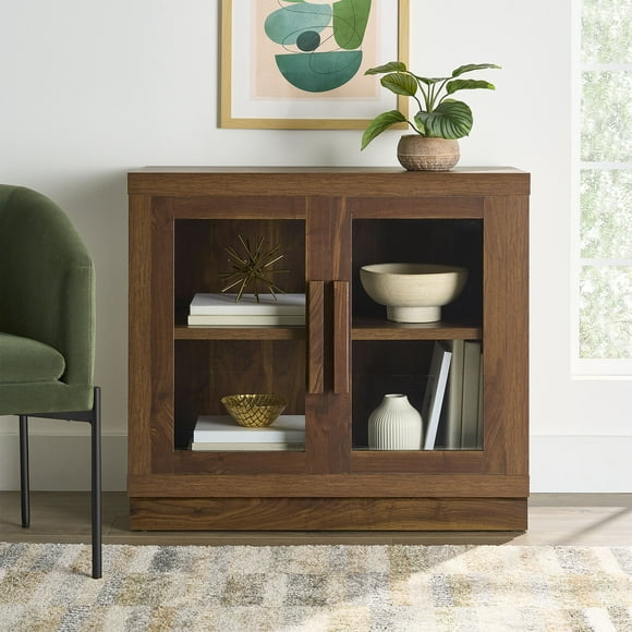 Better Homes & Gardens Ezra Accent Cabinet, Warm Walnut Finish