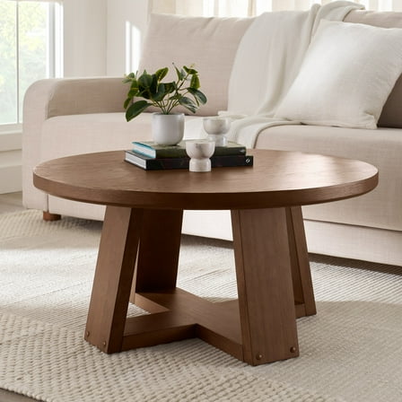 Better Homes & Gardens Ezra Coffee Table, Walnut finish