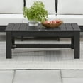thumbnail image 1 of Better Homes & Gardens Ezra Outdoor HDPE Coffee Table, Black, 1 of 9
