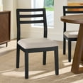 thumbnail image 1 of Better Homes & Gardens Ezra Dining Chair 2 Pack, Black and Cream, 1 of 8