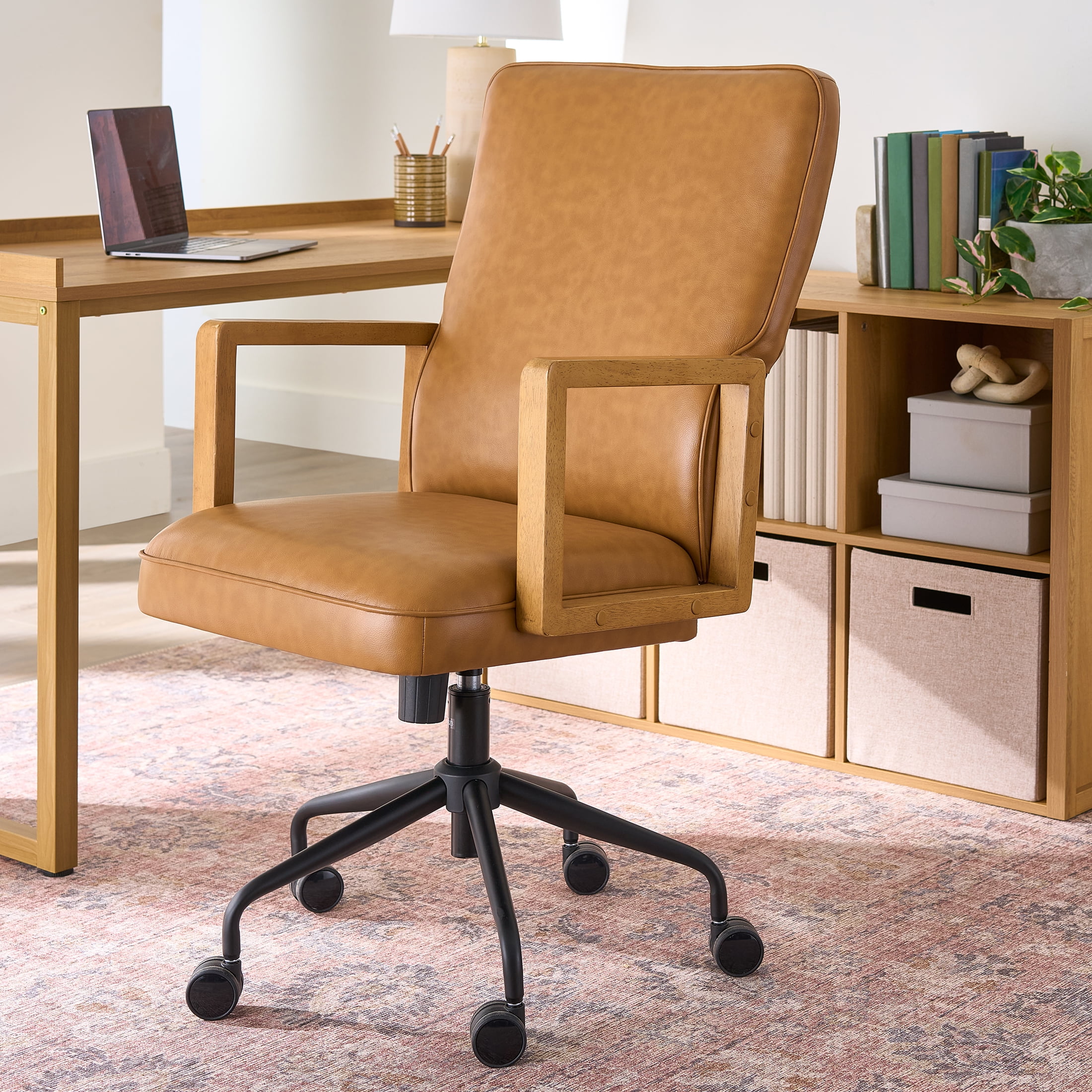 Better Homes & Gardens Ezra Office Chair, Chestnut Walmart Business