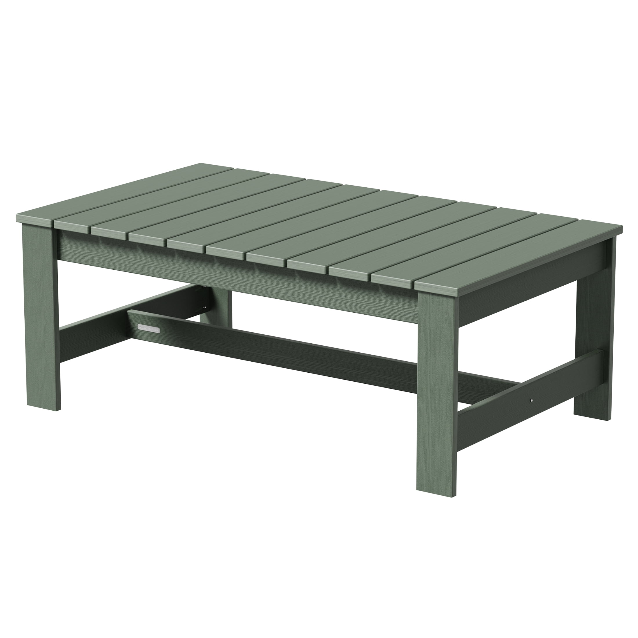 Better Homes & Gardens Ezra Outdoor HDPE Coffee Table, Green