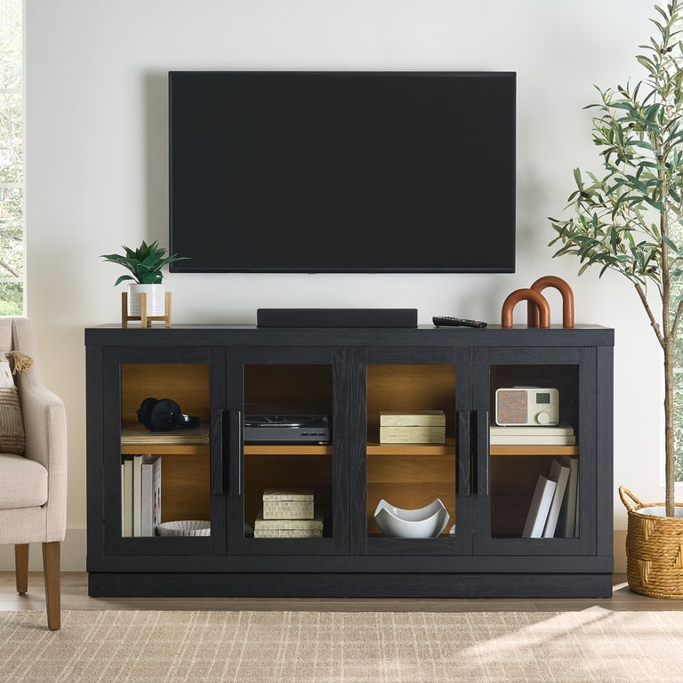 額縁 Ezra Better Homes & Gardens Ezra TV Stand for TVs up to 70 in, Rich