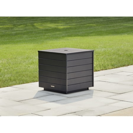 Better Homes & Gardens Ezra Outdoor HDPE Umbrella Table, Black