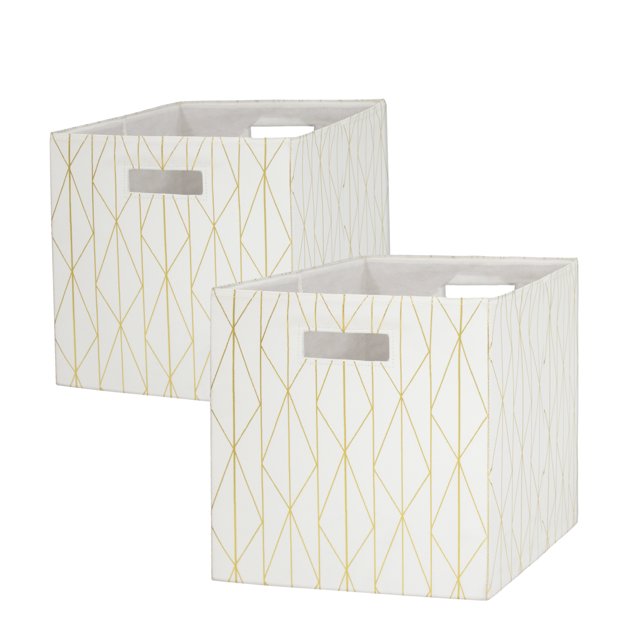 Better Homes & Gardens Fabric Cube Storage Bins (12.75" x 12.75"), 2