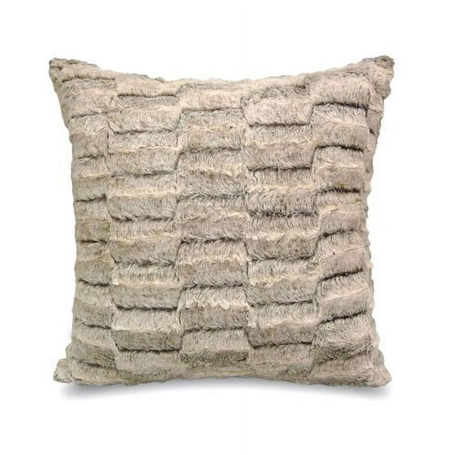 Better Homes & Gardens Faux Cut Fur Square Decorative Pillow, 18" x 18" Pack of 1