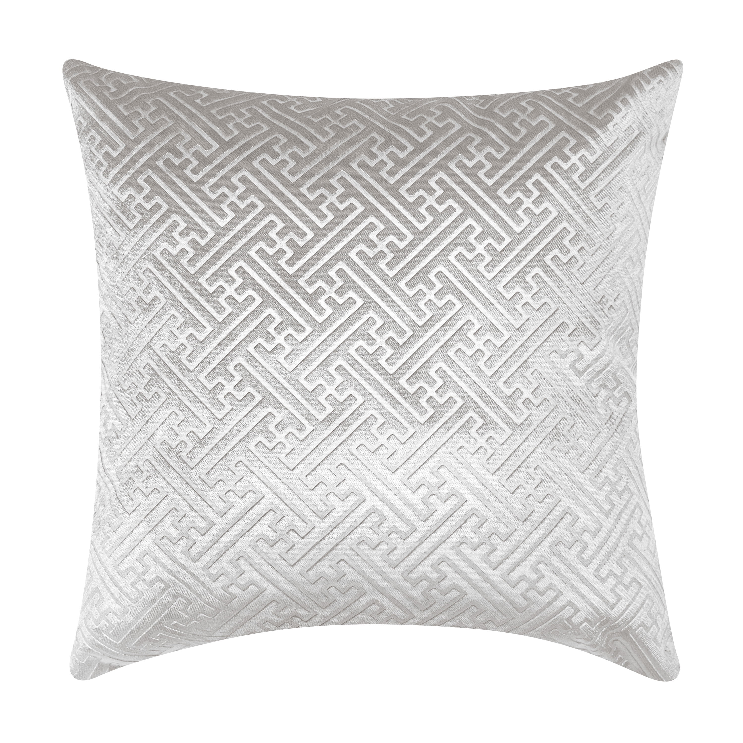 Better Homes & Gardens Feather Filled Greek Key Velvet Jacquard