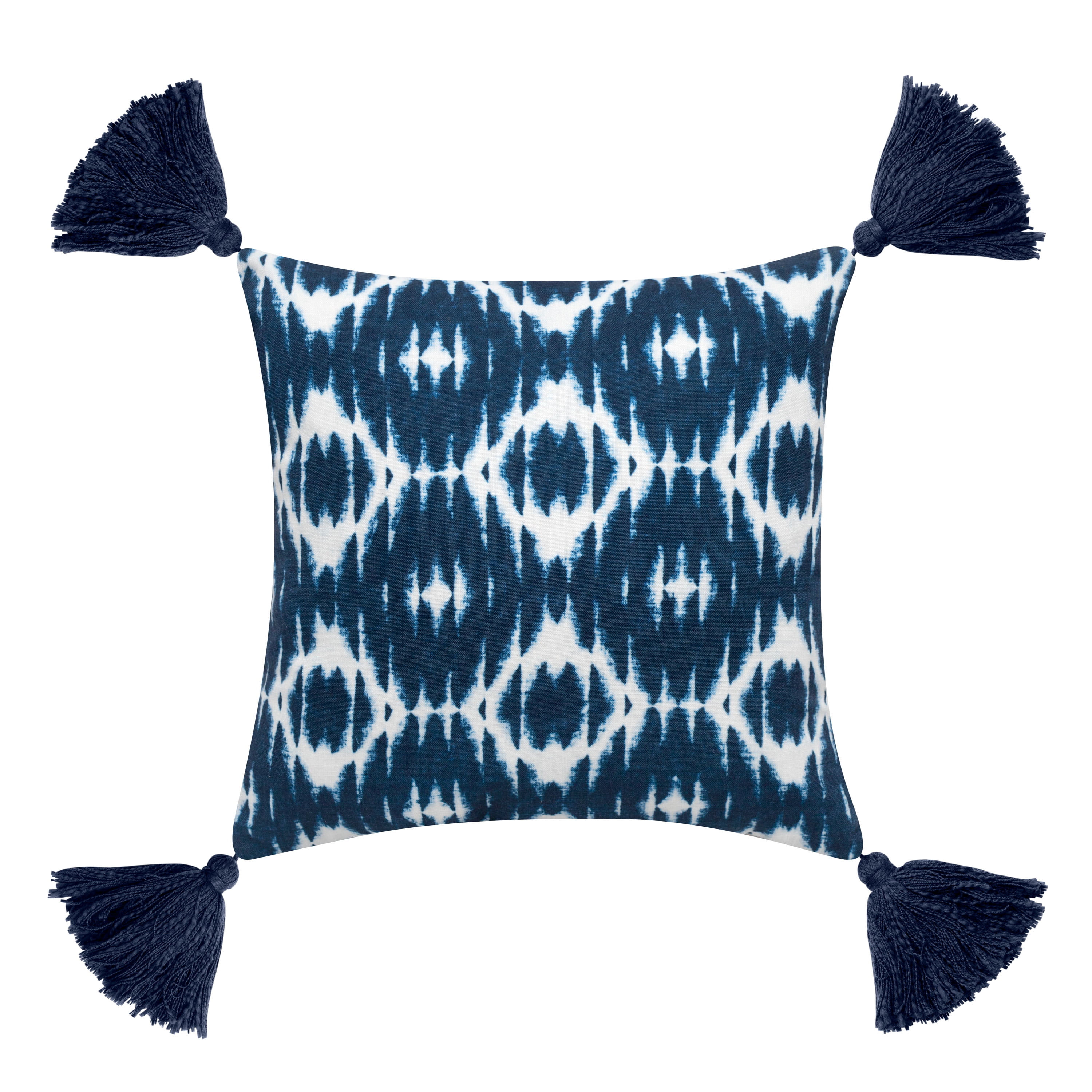 Better Homes & Gardens Feather Filled Shibori Diamond Tassel Decorative