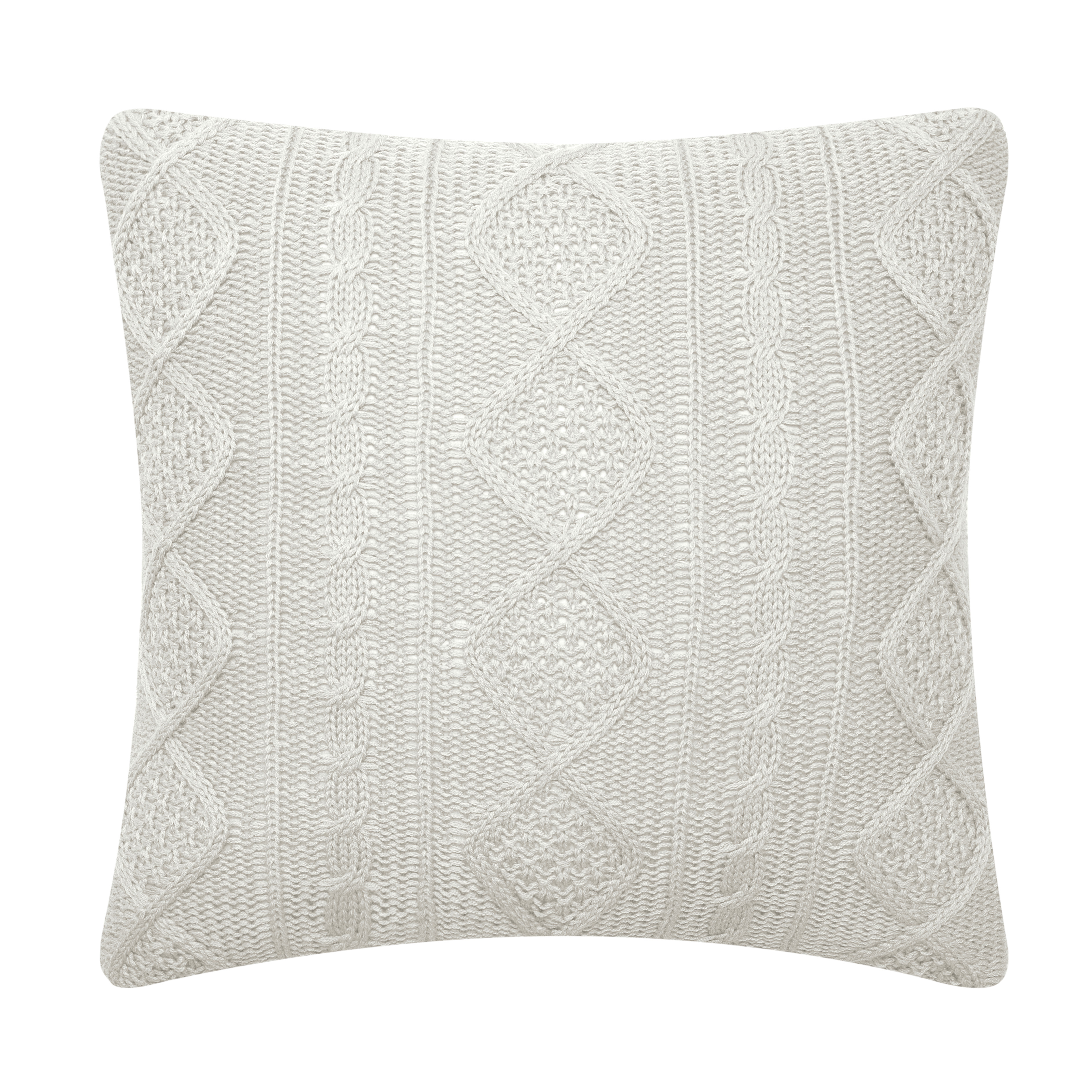 Better Homes & Gardens Feather Filled Wide Cable Knit Sweater Decorative Throw Pillow, 20" x 20" - image 1 of 4