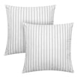thumbnail image 1 of Better Homes & Gardens Feather Filled Woven Dashed Stripe Decorative Throw Pillows, 20"x20", Black, 2 Pack, 1 of 9
