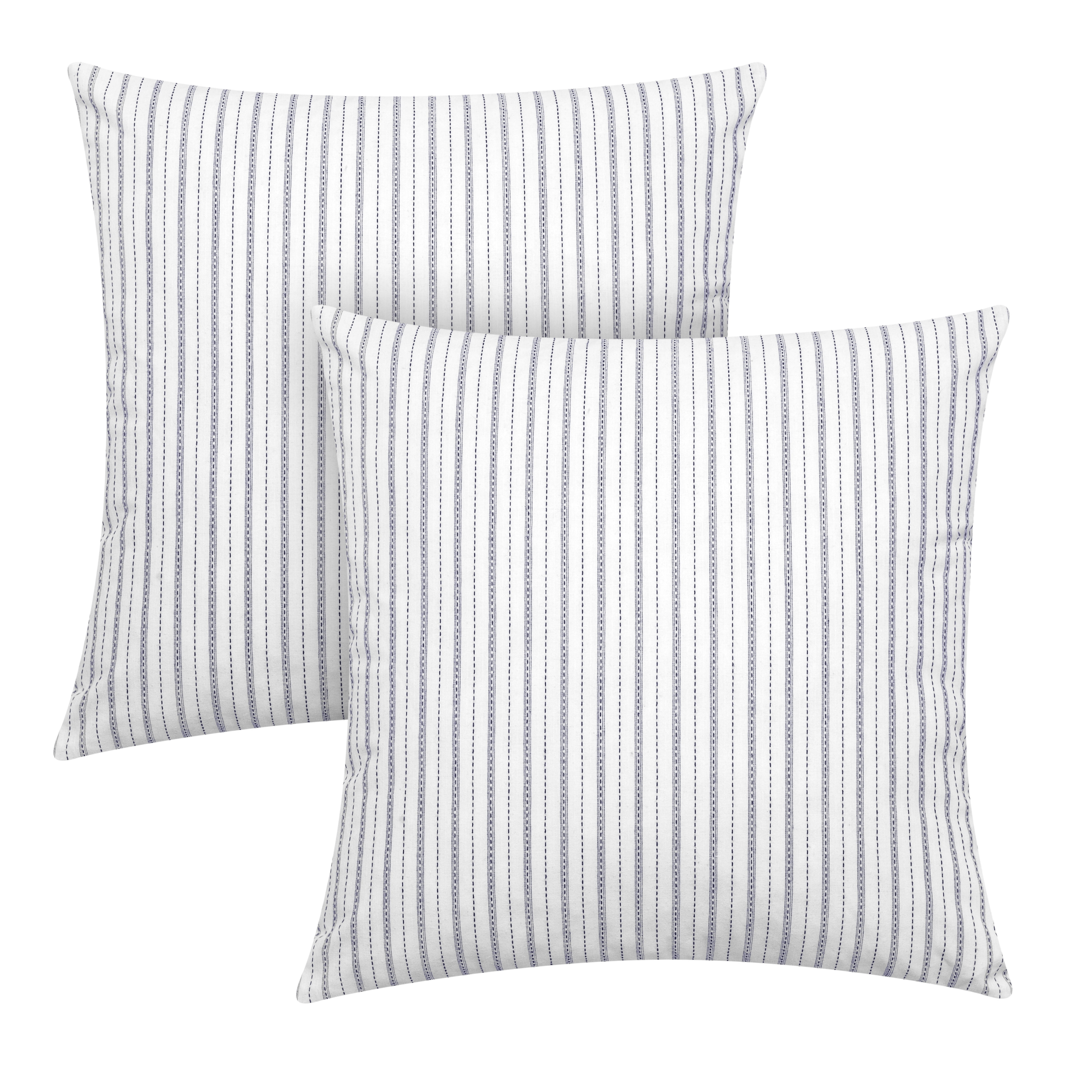 White Linen Fringe Decorative Accent Pillow 20 x 20 – Sovrano Home Décor