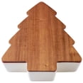 thumbnail image 1 of Better Homes & Gardens Figural Christmas Tree Stoneware Baking Dish with Acacia Wood Lid, 12" x 15", 1 of 7