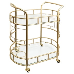 Better Homes & Gardens Fitzgerald Gold Metal Bar Cart