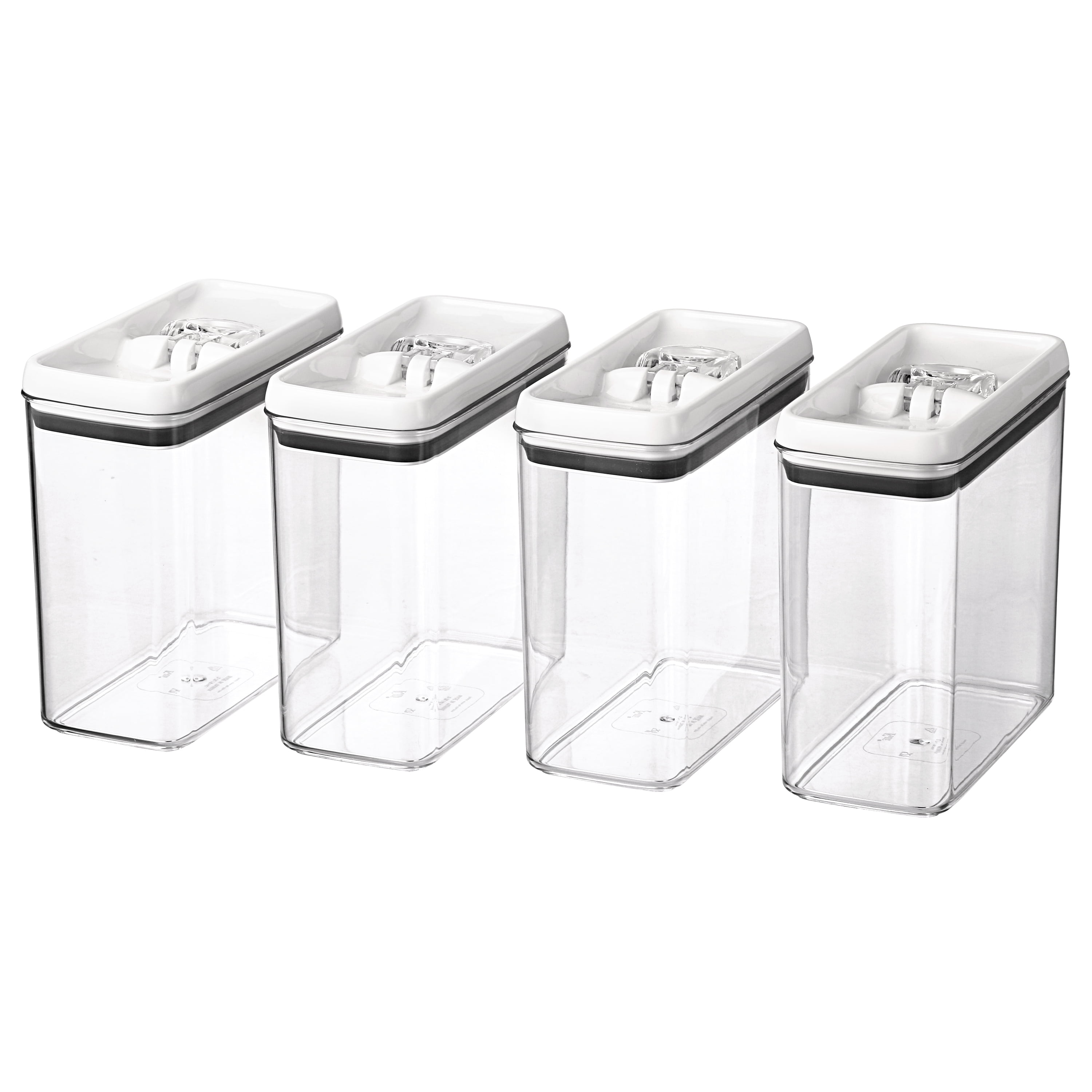 Better Homes & Gardens Flip-Tite Rectangular Container, 11.5 Cups - Set of 4
