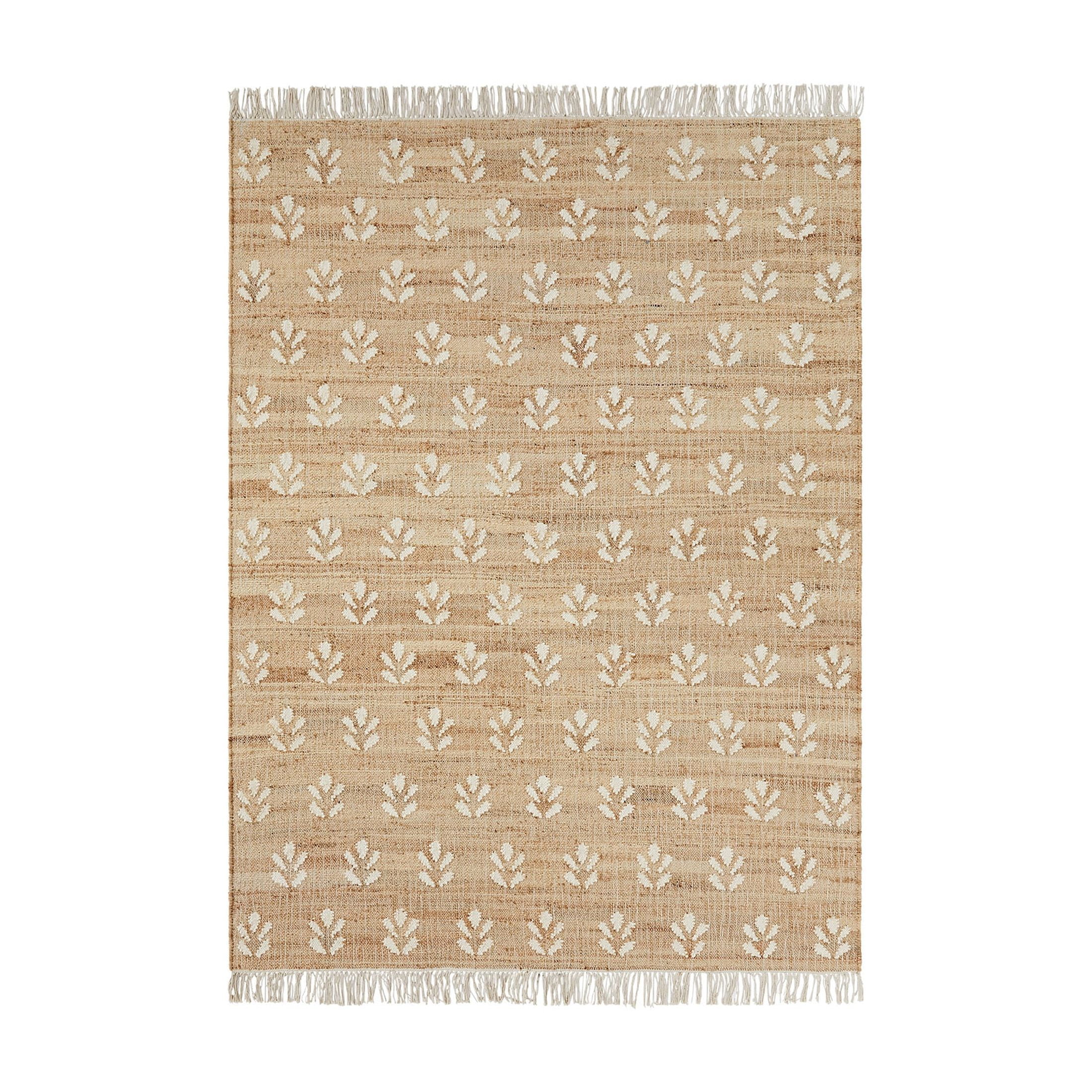 Better Homes & Gardens Floral Jute Motif Rug, 5' x 7'