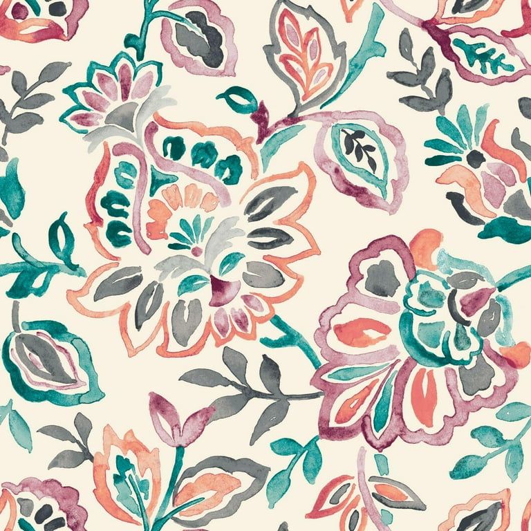 Playful Jacobean Peel & Stick Wallpaper Playful Jacobean Peel & Stick Wallpaper