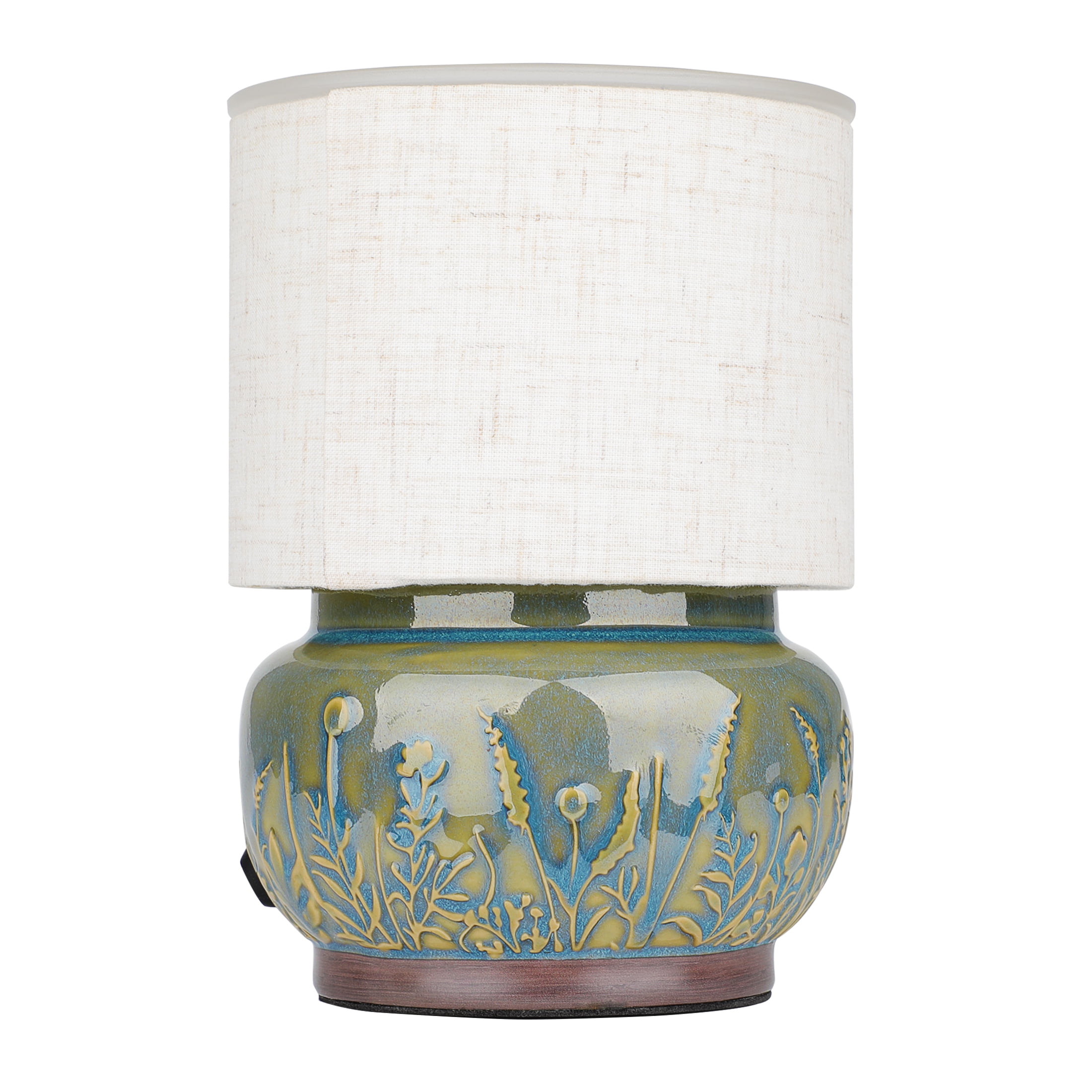 Better Homes & Gardens Full Size Green Lamp Ceramic Fragrance Wax Melt Warmer