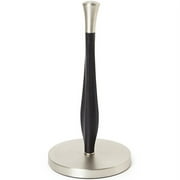 Better Homes & Gardens Free-Standing Paper Towel Holder with Weighted Non-Slip Base, 14 Inch, Nickel