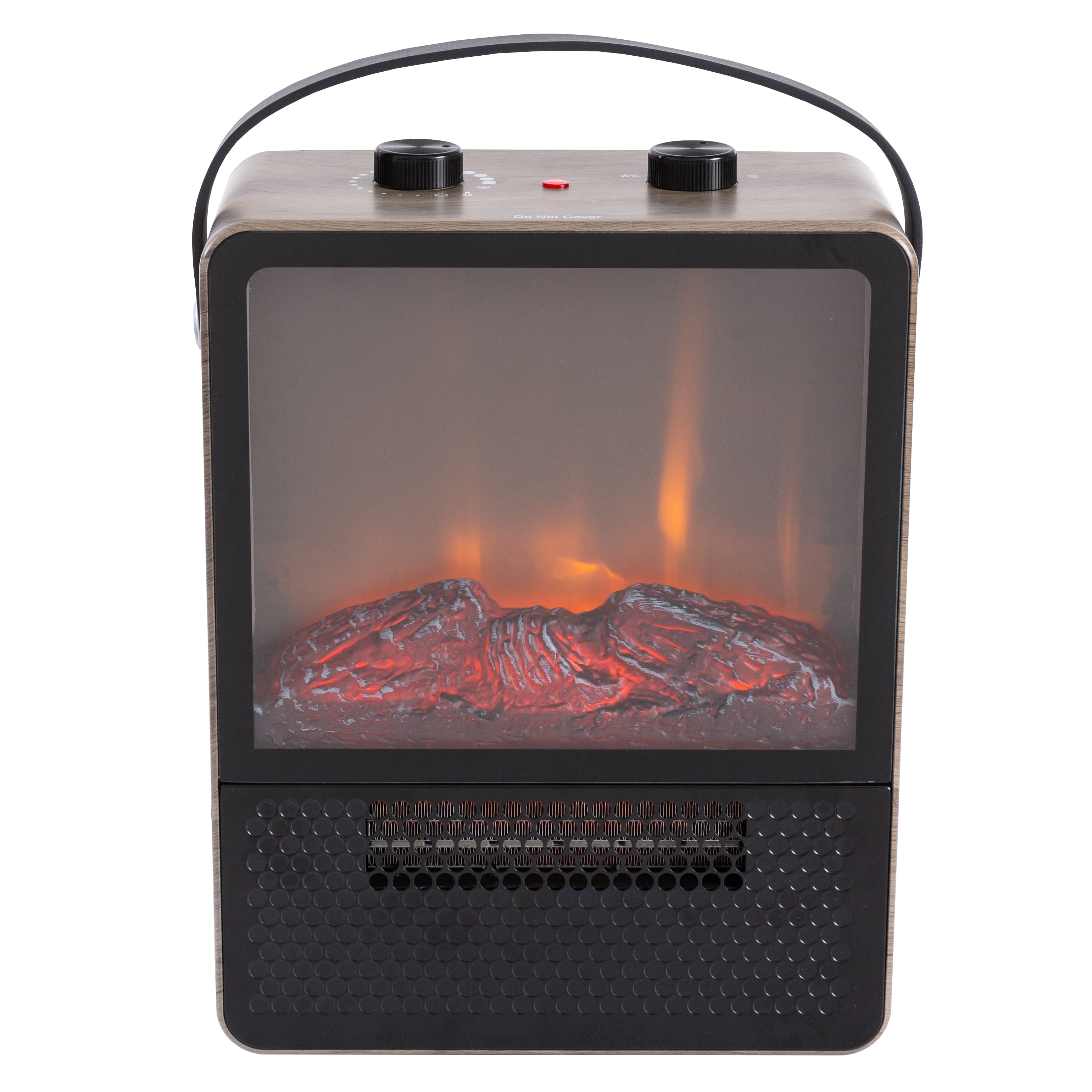 Portable Electric Stove Heater with Stay-Cool Surface - Black