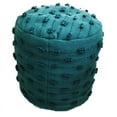 thumbnail image 1 of Better Homes & Gardens French Knot Outdoor Pouf, 16", Teal, 1 of 5