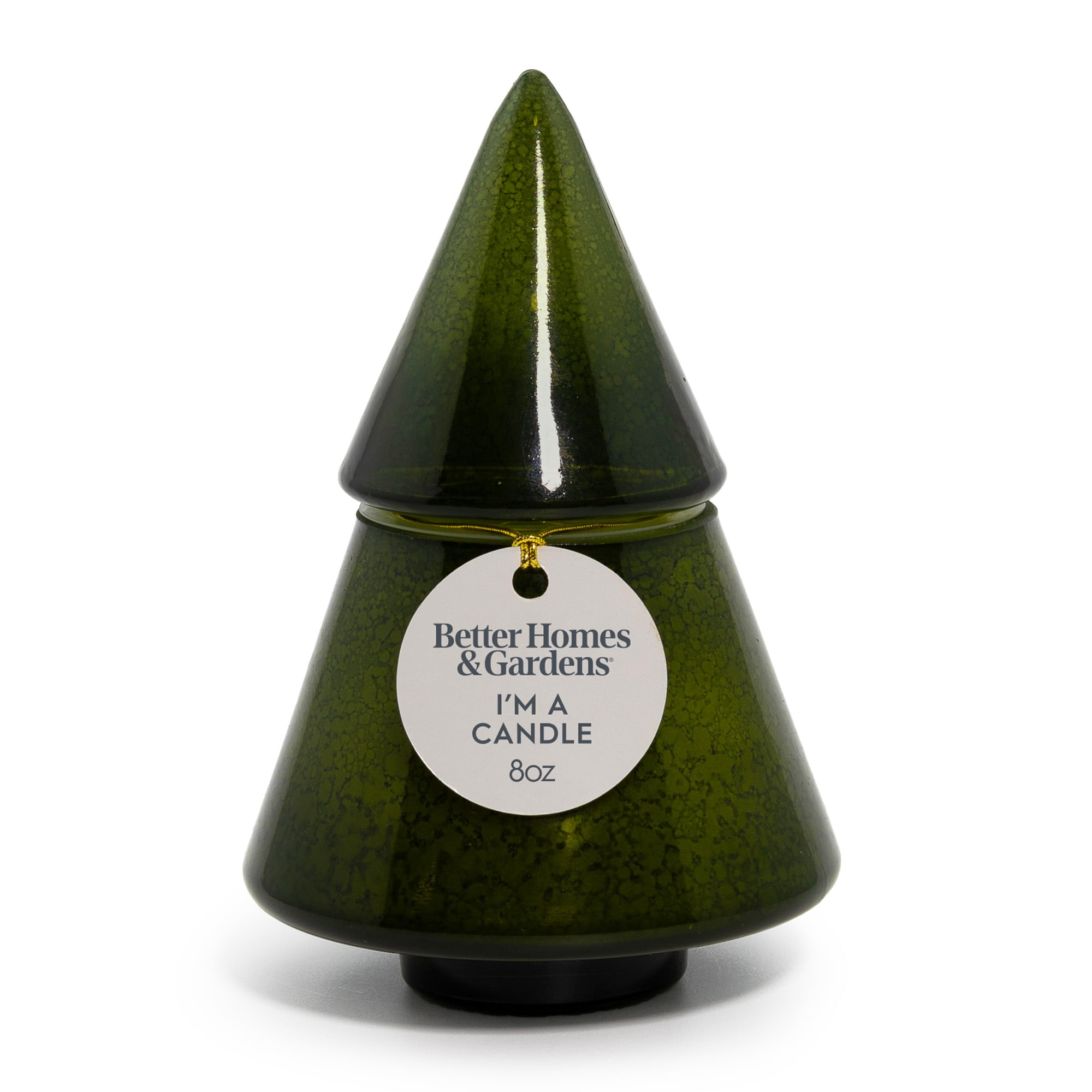 Better Homes & Gardens 1-Wick Glass Christmas Tree Candle, Fresh Cut Fraiser, 8 oz