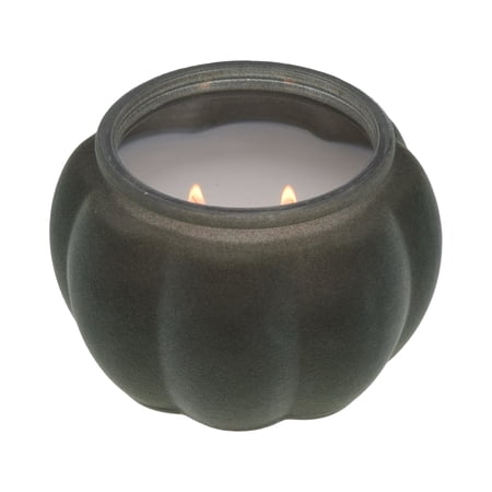Better Homes & Gardens Fresh Cut Frasier Scented 2-Wick 10oz (284.3 g) Medium Flocked Pumpkin Jar Candle