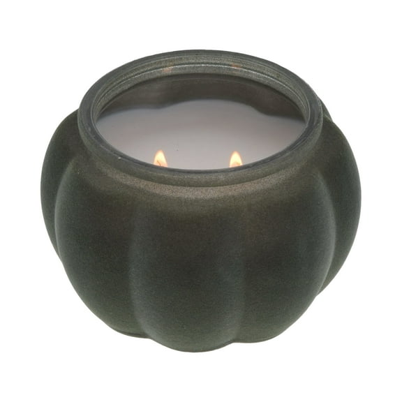 Better Homes & Gardens Fresh Cut Frasier Scented 2-Wick 10oz (284.3 g) Medium Flocked Pumpkin Jar Candle