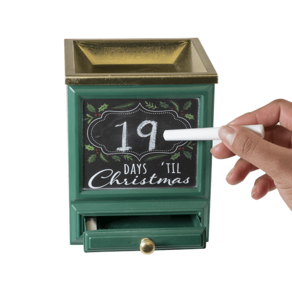 Better Homes & Gardens Full Size Warmer, Countdown to Christmas, Green