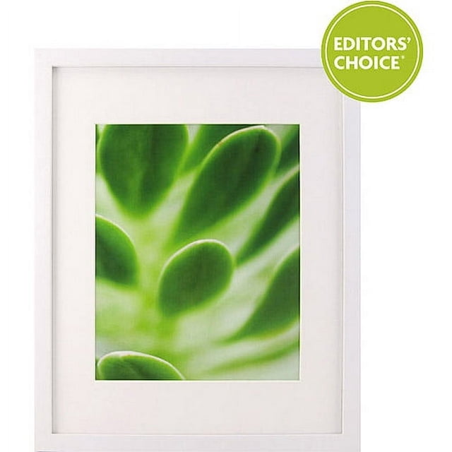 Better Homes & Gardens Gallery 11" x 14" Without Mat for 8" x 10", Wall Picture Frame, White