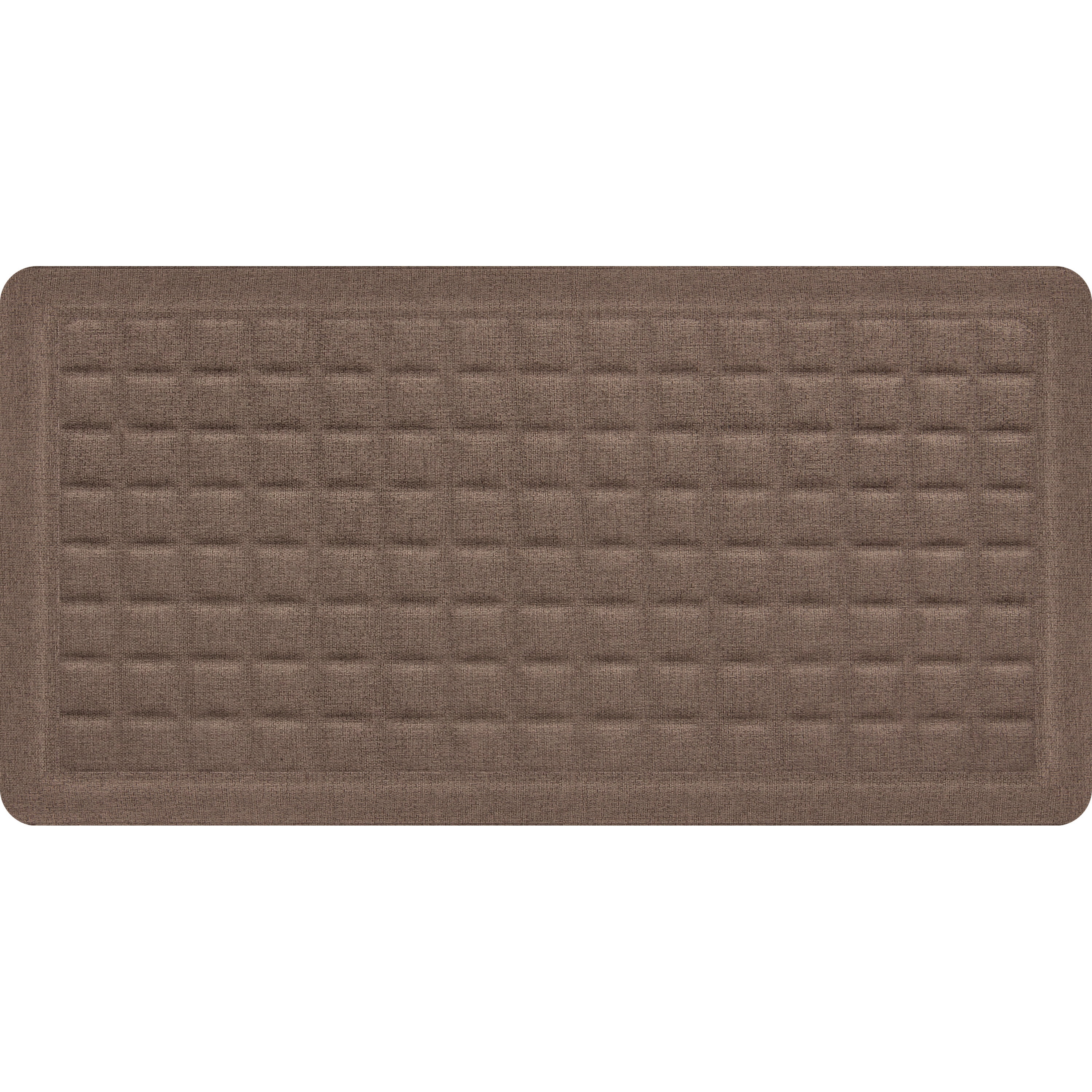Better Homes & Gardens Gel Comfort Fallon Collection Brown Wool 20" x 39" Anti-Fatigue Kitchen Mat
