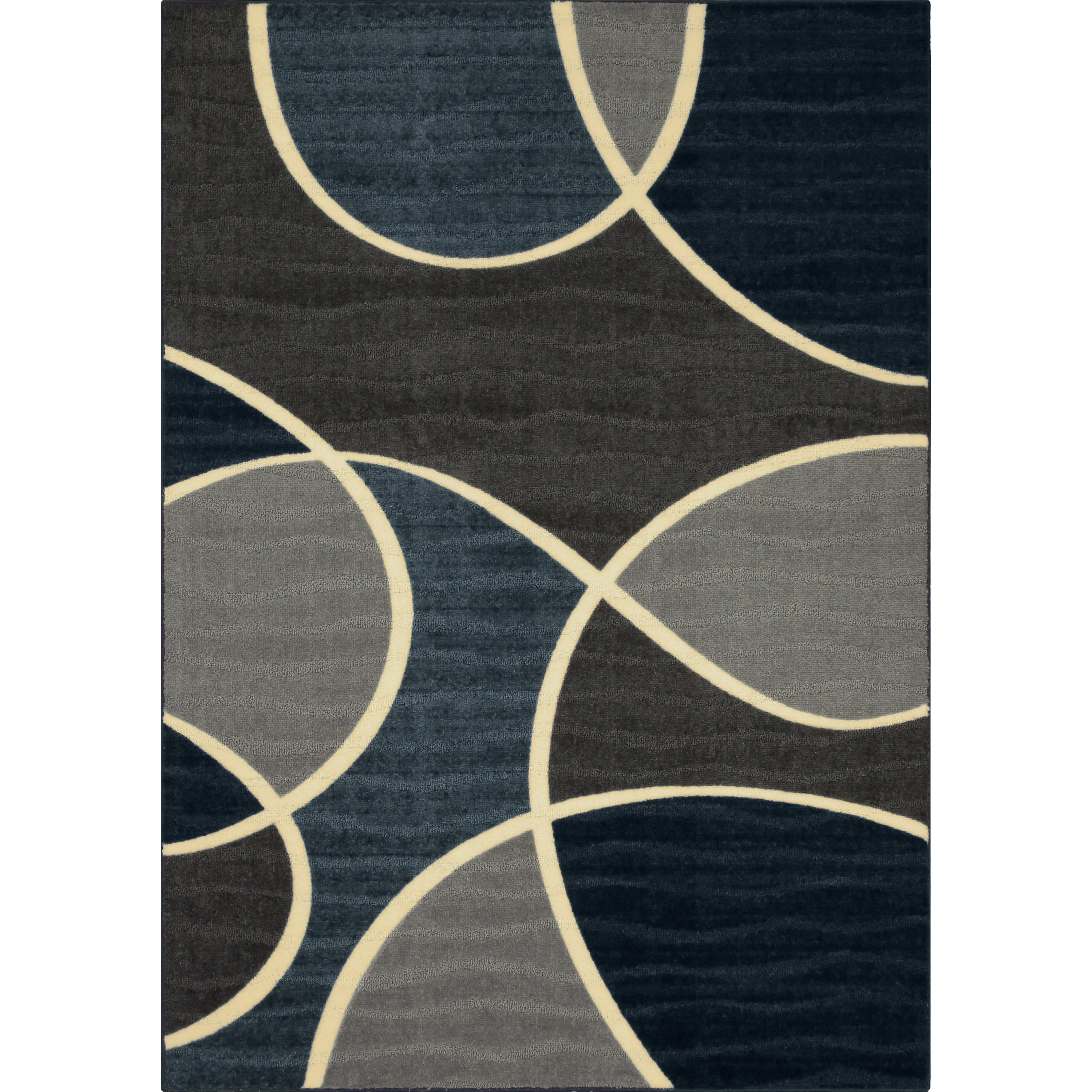 Better Homes & Gardens Geo Waves Indoor Living Room Area Rug, NavyGray