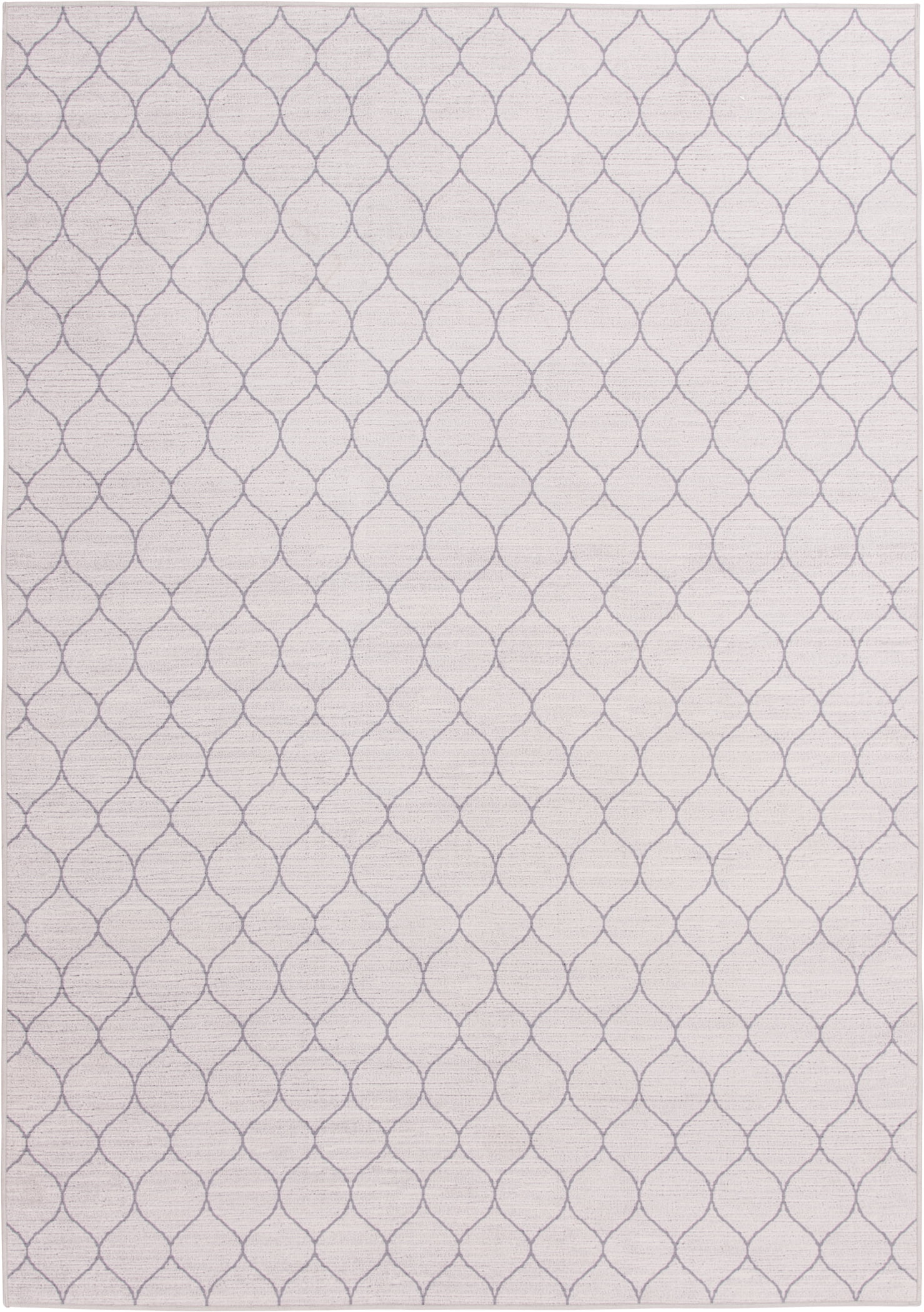 Better Homes & Gardens Geometric Machine Washable Indoor Area Rug, Ivory, 5'x7'