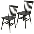 thumbnail image 1 of Better Homes & Gardens Gerald Classic Black Wood Dining Chairs, Set of 2, 1 of 11