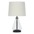 thumbnail image 1 of Better Homes & Gardens Glass with Black Base Table Lamp, 18" H, 1 of 5