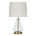 thumbnail image 1 of Better Homes & Gardens Glass with Brass Base Table Lamp, 18" H, 1 of 5