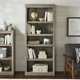 thumbnail interactive-video image 1 of Better Homes & Gardens Glendale 5 Shelf Bookcase, Rustic Gray Finish, 1 of 9