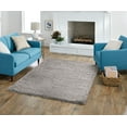 thumbnail image 1 of Better Homes & Gardens Glossy Shag Indoor Area Rug, Gray, 5'x7', 1 of 7