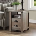 thumbnail interactive-video image 1 of Better Homes & Gardens Granary Modern Farmhouse End Table, Rustic Gray, 1 of 7