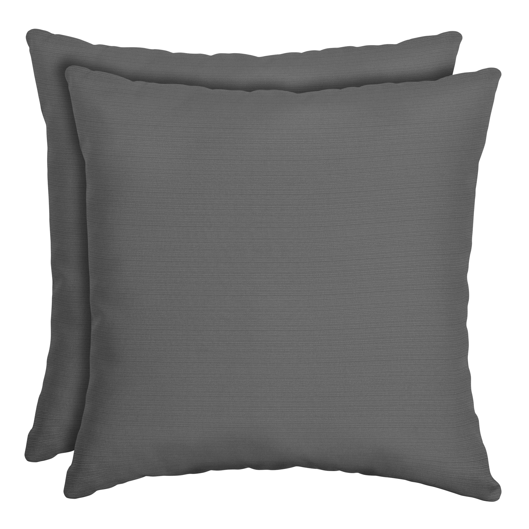 Better Homes & Gardens Gray 16 x 16 in. Outdoor Toss Pillow with